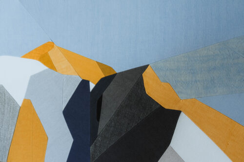 Panoramique du Mont Blanc / Blanc Bleu Gris Jaune – Image 7